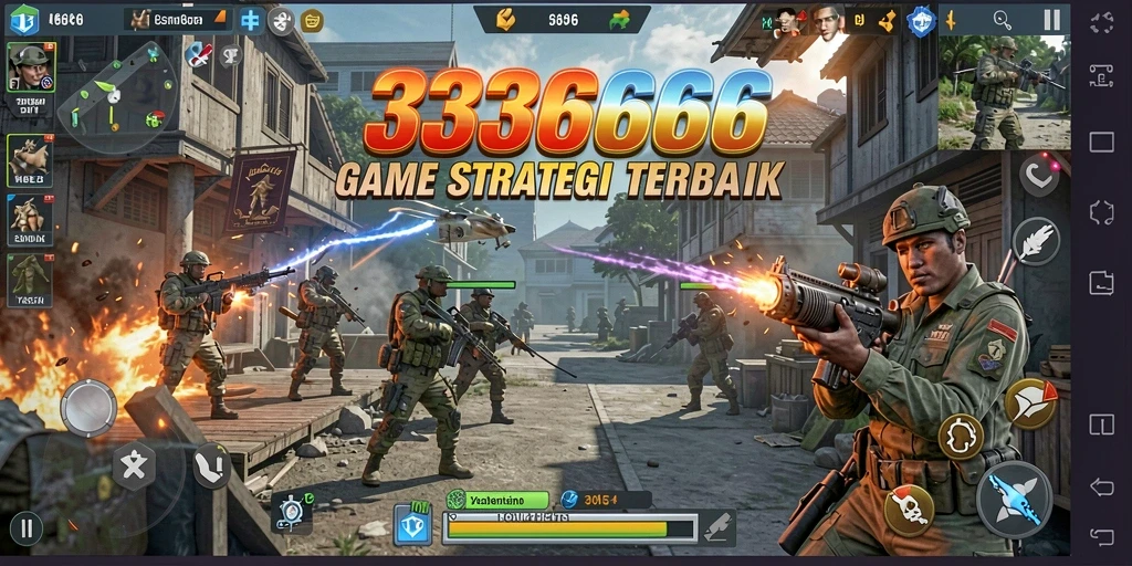 Tampilan gameplay strategi yang memikat dalam 333666.