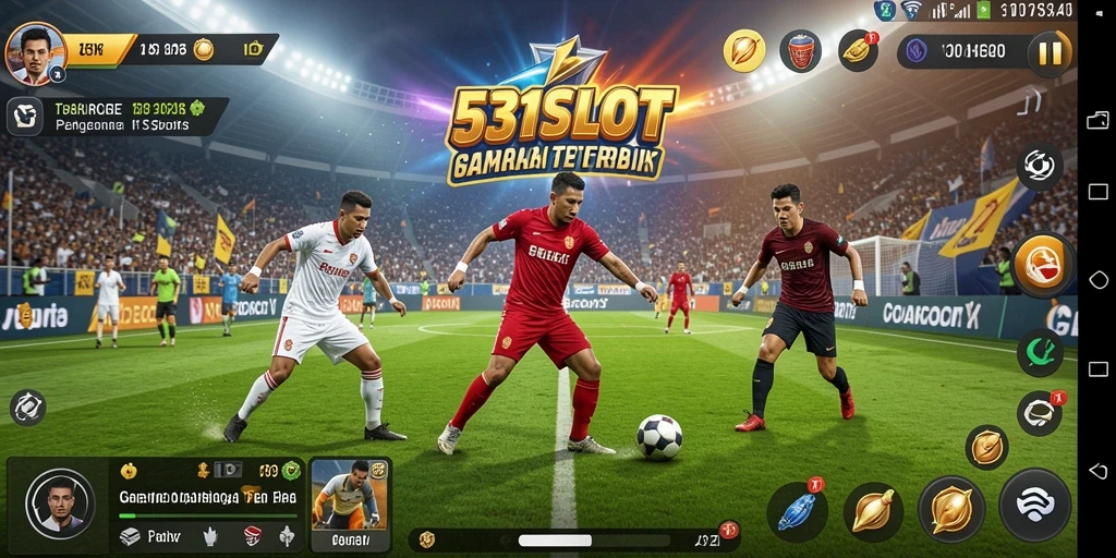 Tampilan gameplay yang menarik di 531SLOT dengan grafis olahraga.