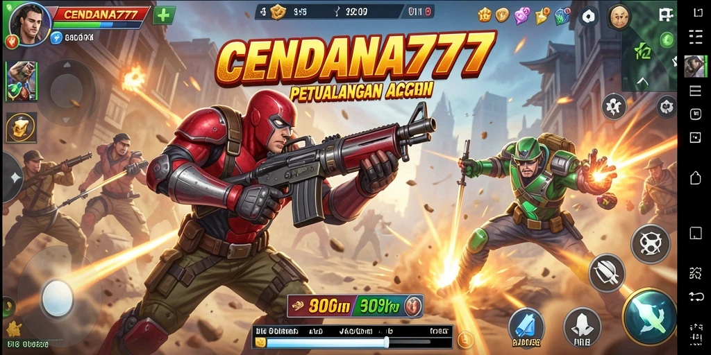 Tampilan gameplay CENDANA777 yang penuh aksi dan menegangkan.