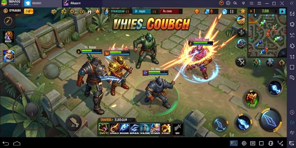 Tangkapan layar gameplay E88 yang menunjukkan pertempuran strategi yang mendebarkan.
