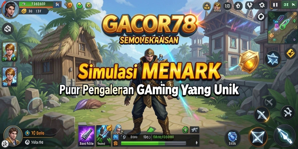 Screenshot utama GACOR78 menunjukkan gameplay simulasi yang mendalam.