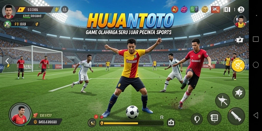 Gameplay HUJANTOTO yang menampilkan momen-momen mendebarkan dalam olahraga.