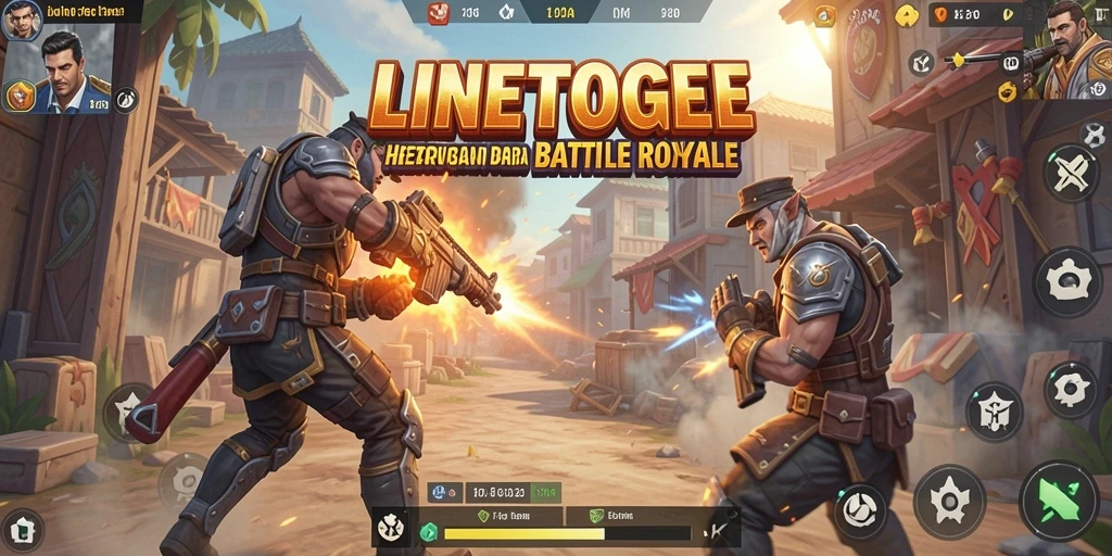 Gameplay seru dalam pertempuran Battle Royale penuh aksi.
