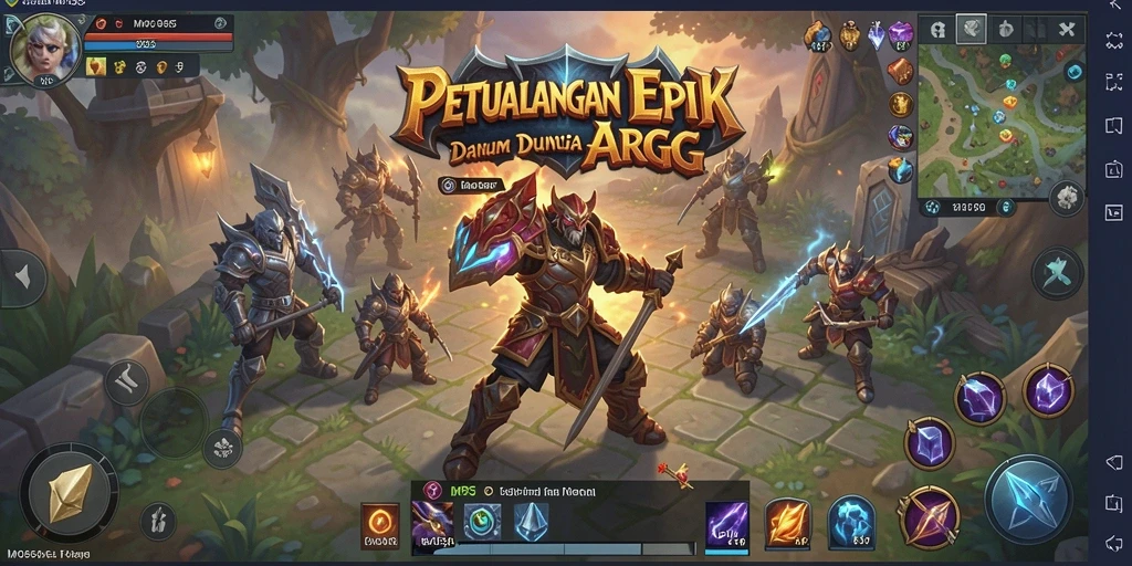 Gameplay seru dan dinamis dalam MPO555 dengan pertarungan ARPG.