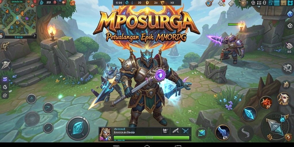 Tampilan menarik dari gameplay MPOSURGA yang menampilkan pertempuran epik.