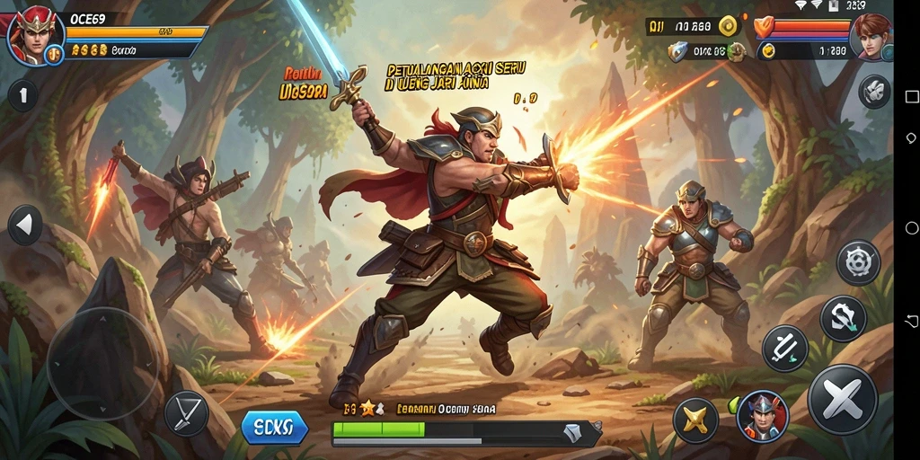 Tampilkan aksi mendebarkan dari gameplay OCE69 yang penuh tantangan.