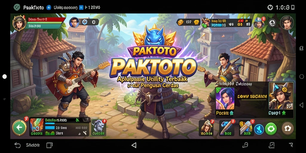 Tampilan antarmuka utama aplikasi PAKTOTO yang user-friendly dan informatif.