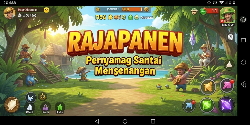Tampilan seru dari gameplay RAJAPANEN, nikmati keseruan bermain.