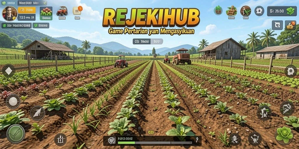 Gameplay seru dan interaktif dalam dunia pertanian.
