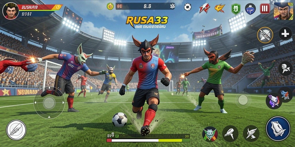 Tampilan gameplay RUSA33 yang menegangkan dan kompetitif.