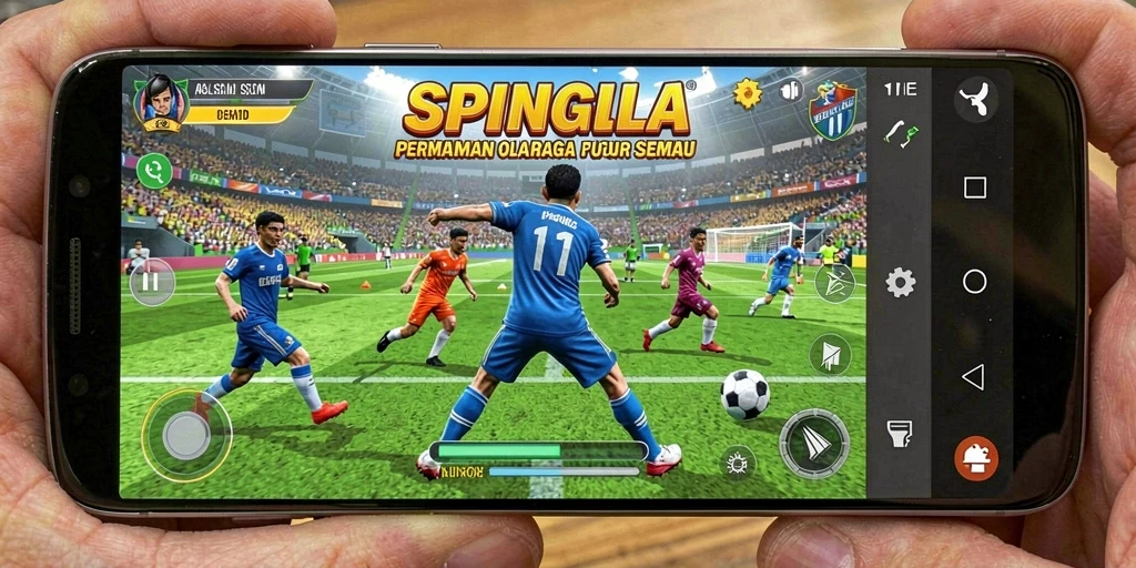 Pengalaman gameplay seru dalam SPINGILA dengan fitur olahraga menarik.