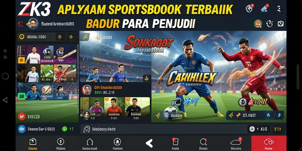 Screenshot utama ZK3 menampilkan pengalaman taruhan yang seru.